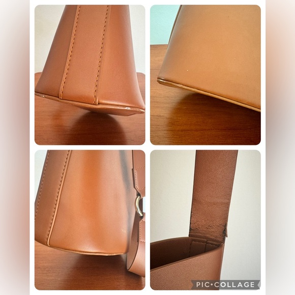 THE GOBO LEATHER BAG #03 "Anneau" Minimalist Bucket Bag - Picture 15 of 16
